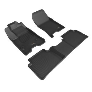 Chevrolet Colorado Floor Mat Set - Front + Rear - 3D MAXpider - KAGU - Black - `23-`26 Chevrolet Colorado Floor Mat Set - Front + Rear - 3D MAXpider - KAGU - Black - `23-`26